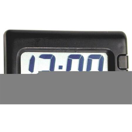 CUSTOM ACCESSORIES Black Jumbo Time Quartz Travel Clock 73360